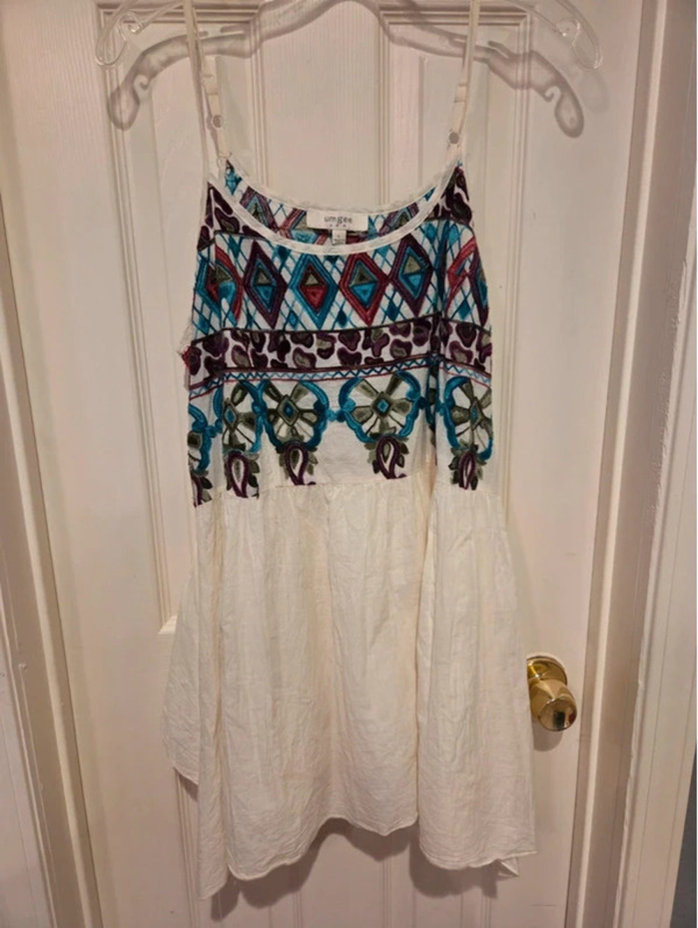 Umgee embroidered boho tunic top,